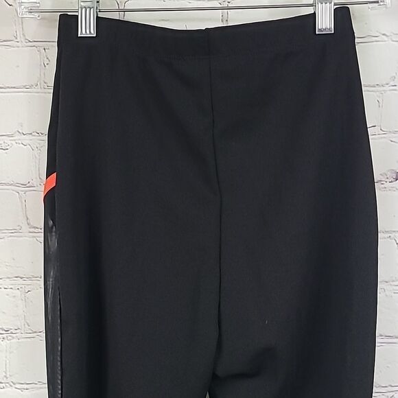 Fashion Nova Running Start Mesh Leggings Black/Orange XS 0/1 High Rise Pant - Picture 8 of 9